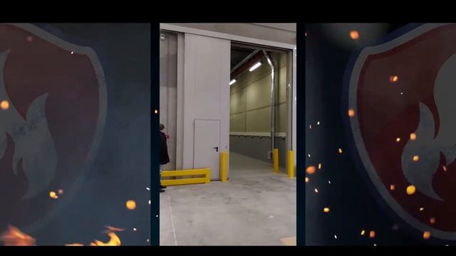 Откатные противопожарные ворота EI60, EI90 смотреть онлайн