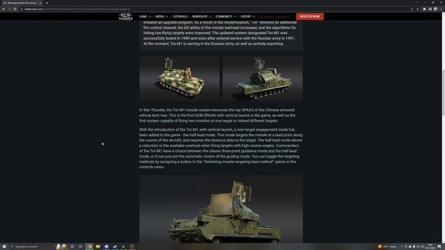 War Thunder - Development Blog - Tor M1 SPAAG смотреть онлайн