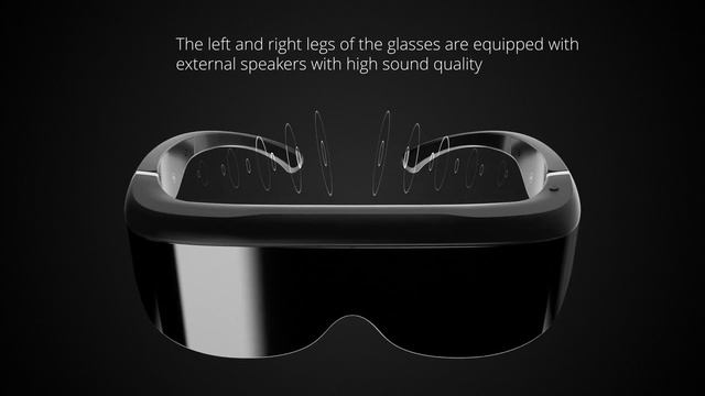 3D Glasses 200 Inch HMD Binocular Head Mounted Display 1.65W смотреть онлайн