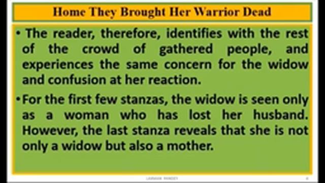 'Home they brought her warrior dead', Optional English grade 11 {lesson 2 of unit 4} new course смотреть онлайн