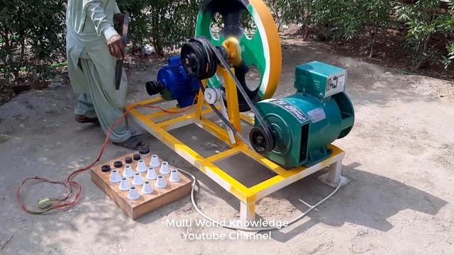 How to Make 15 kW Free Energy Flywheel Generator with Alternator 3 Hp Electric Motor смотреть онлайн