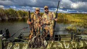 Охота на уток на болотоходе