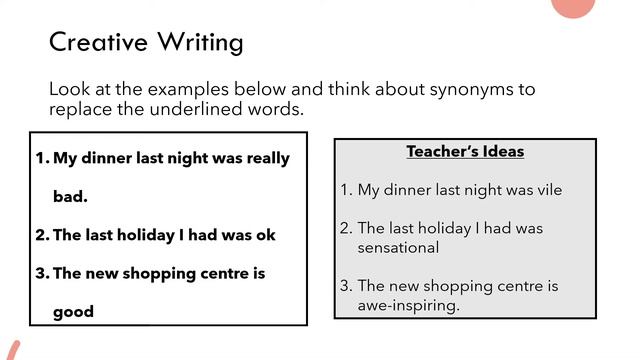 Creative Writing Lesson Three смотреть онлайн