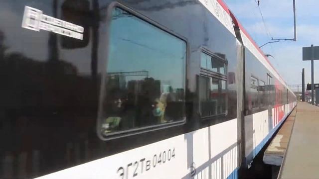 Электропоезд ЭГ2ТВ-040 Иволга 2.0 станция Москва-Товарная Курская 7.09.2020 смотреть онлайн