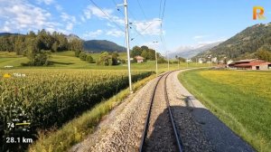 Из Кур в Дисентис/Мустер, Гранд-каньон Швейцарии, 4К 60fps UHD