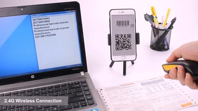 Ручной беспроводной сканер штрих кода NETUM C750 Bluetooth 2D смотреть онлайн