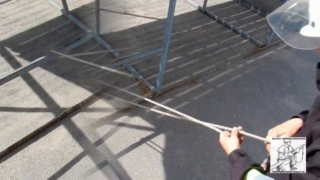 Закрепление спасательной веревки за конструкцию 2 способ смотреть онлайн