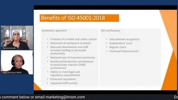 USA Team | ISO 45001: Occupational Health & Safety Management | imsm.com