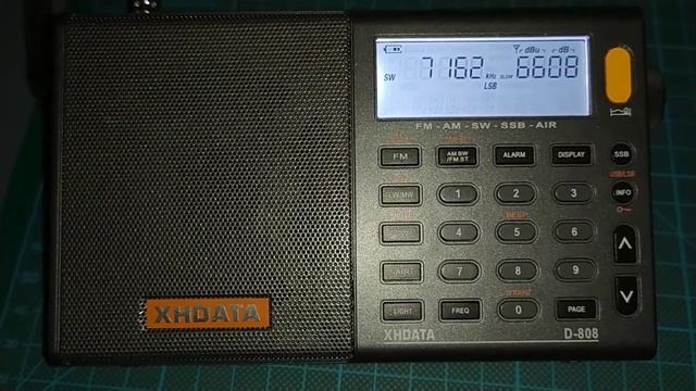 Bandscan on 40mt band with XHDATA D-808+longwire - SWL смотреть онлайн