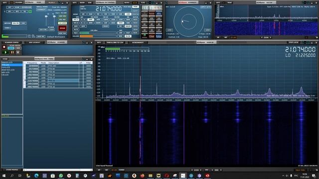 Подавление помех с помощью Diversity в  SDRuno на приемнике SDRplay RSPduo, диапазон 15 метров