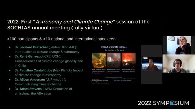 A4E 2022 SYMPOSIUM - Yara Jaffé and Karla Peña / Astronomy & Climate Change ...A Chilean Perspectiv смотреть онлайн