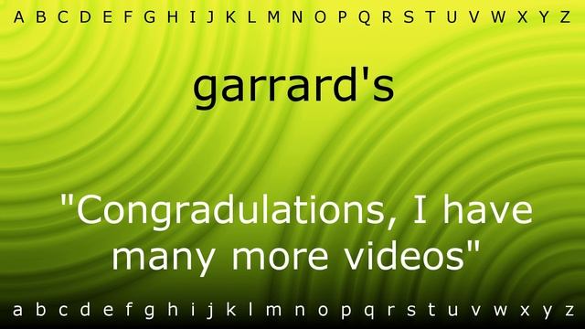 How to say 'garrard's' with Zira.mp4 смотреть онлайн