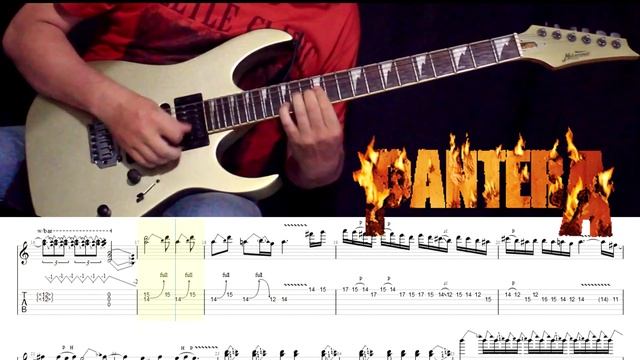 Pantera - Rise Solo. Guitar Tabs. смотреть онлайн