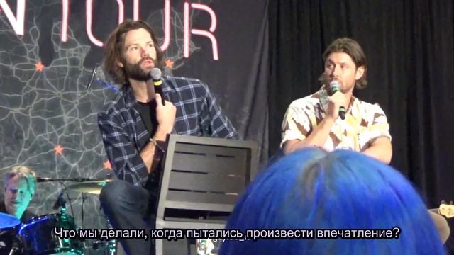 (2023.11.19) Дженсен Эклз и Джаред Падалеки о своих жёнах || Hawaii Con (русс саб)