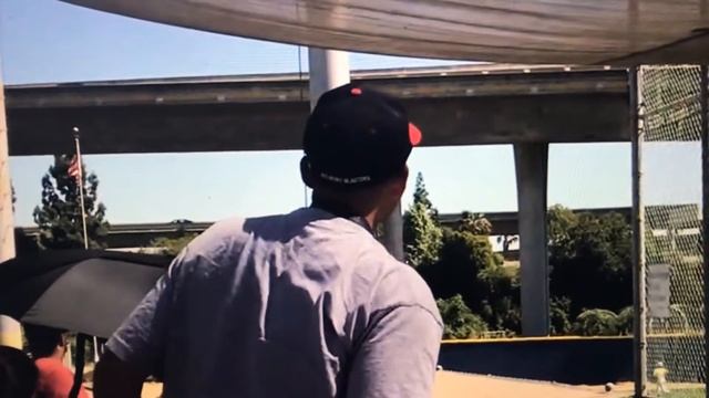 11 year old Kevin hits a Dinger that bounces off the bridge смотреть онлайн