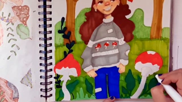 Finish my LAST page with me Posca Ohuhu смотреть онлайн