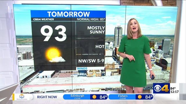 Krista forecasts a hot end to the work week смотреть онлайн