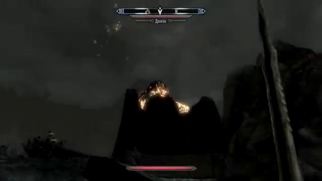 Дракон суицидник или баг в Skyrim смотреть онлайн
