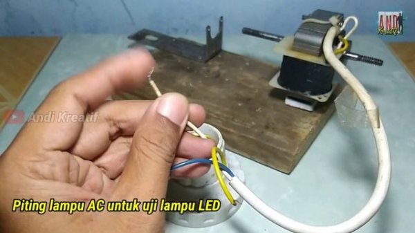 Membuat generator listrik dari dinamo kipas angin | Ide Kreatif