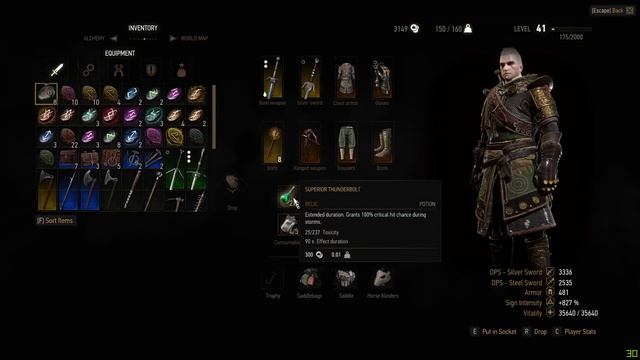 Witcher 3 - 30,000 crit damage, 100% crit chance build смотреть онлайн