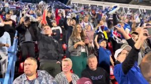 Факел Воронеж-Краснодар, 0-0. Воронежские болельщики поют песни Сектор Газа на стадионе. 1 часть.