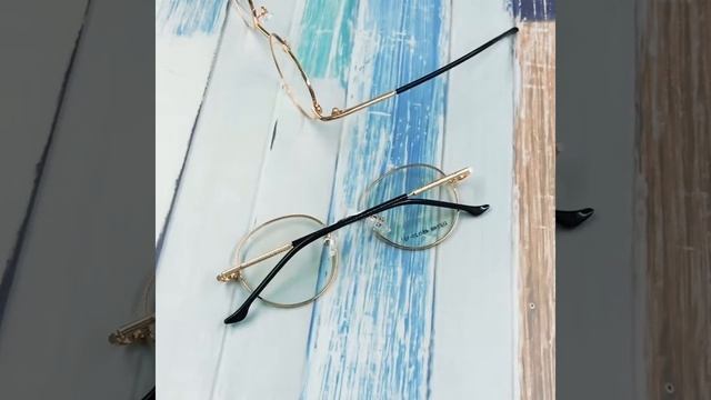 Retro Round Prescription ready Metal Eyeglasses Frame Clear Lens смотреть онлайн