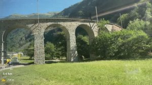 Дубль: Тирано - Санкт-Мориц (железная дорога Бернина), 4K, июль. Часть 1. 4К 60 fps UHD