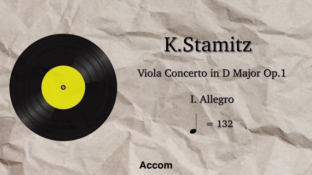 (Piano accompaniment)K.Stamitz Viola Concerto in D Major Op.1 I.Allegro смотреть онлайн