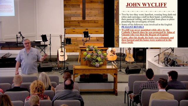 Wycliff - Church History Sunday School Summer 2019 - Lesson 5 with Pat Johnson смотреть онлайн