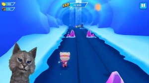 ГОВОРЯЩИЙ ТОМ ПОГОНЯ ГЕРОЕВ Talking Tom Hero Dash мультик про котиков