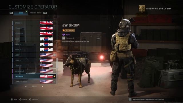 New Special Force Milsim skin!!!! The J.W GROM!!! Call of duty Modern warfare смотреть онлайн
