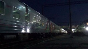 Отправление ЭП1М-657 с поездом №36 Адлер — Санкт-Петербург