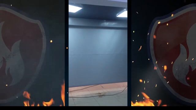 Противопожарная штора FireTechnics EI 180 при орошении, ТЦ смотреть онлайн