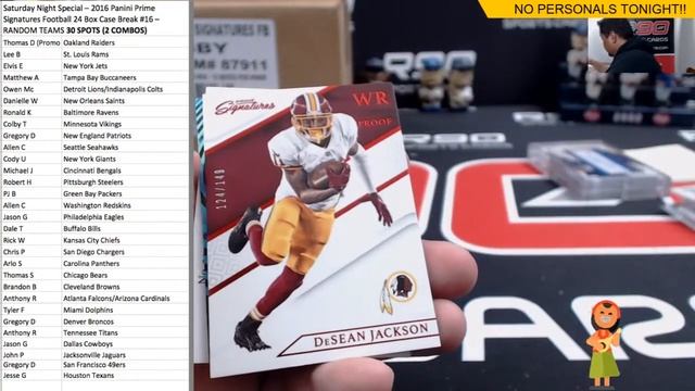 Saturday Night Special – 2016 Panini Prime Signatures Football 24 Box Case Break #16 смотреть онлайн