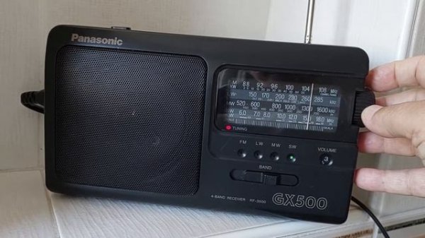Panasonic RF-3500 /GX-500 Radio and 21 - 16 m. Manual Scan Test 2