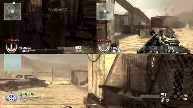 Call Of Duty Modern Warfare 2 Split Screen Gameplay! (Saif Rulez)