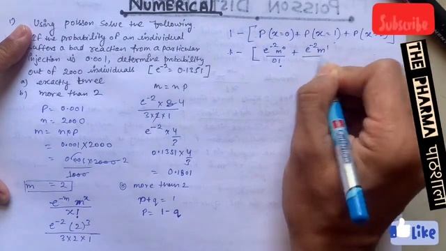 Poisson Distribution || theory || numerical || with notes || हिन्दी/ english || biostatistic смотреть онлайн