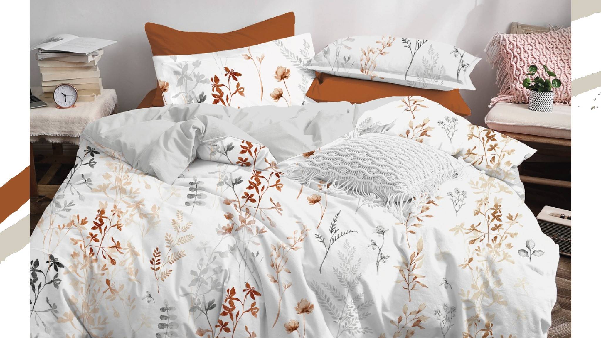 Обзор комплекта постельного белья Albero производства Ecosse, Турция смотреть онлайн