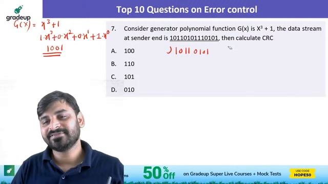 #GATE CS 2022 | L:5 | Computer Network | Top 10 Questions on Error control Ankit Doyla | Gradeup смотреть онлайн