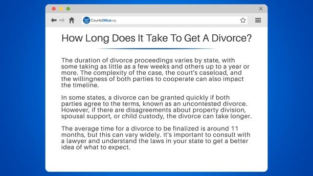 How Long Does It Take To Get A Divorce? - CountyOffice.org смотреть онлайн