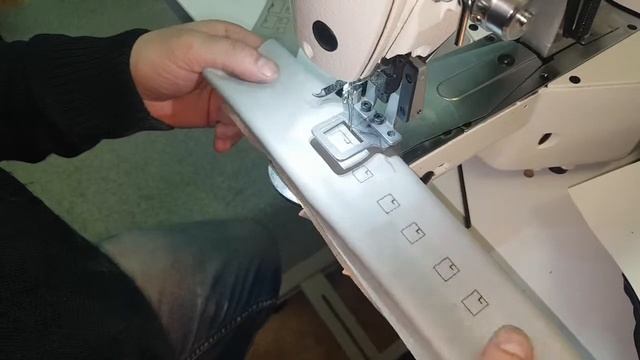 Закрепочный полуавтомат JUKI KL1900BN.. Материал для химзащиты. смотреть онлайн