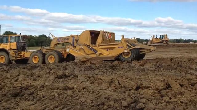 Как разгружается скрепер