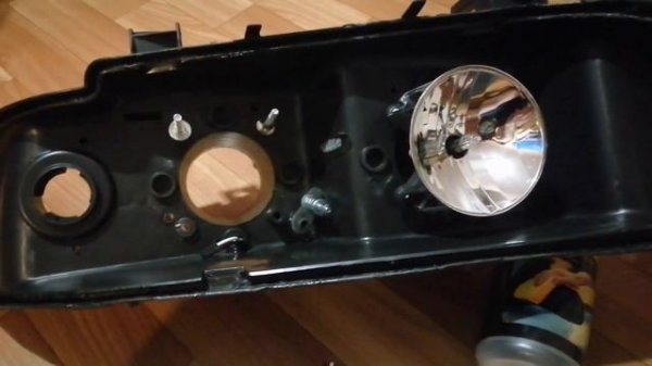 Замена галогеновых линз в китайских фарах бмв е39 на билед линзы Aozoom A14.