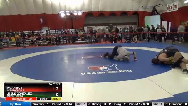 14U 250 Noah Boe Berlin Wrestling Vs Jesus Gonzalez MIDWEST STRONG смотреть онлайн
