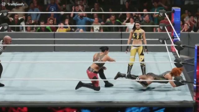 "Raw" Becky Lynch vs "Smackdown" New Bayley vs "Nxt" Shayna Baszler смотреть онлайн