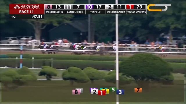 The Runhappy Travers Stakes (G1) 2018 - Catholic Boy смотреть онлайн