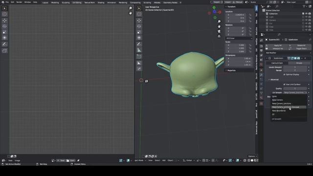 Модификаторы 3. Subdivision Surface