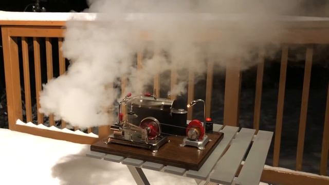 Jensen 25GR Live Steam at night -15 deg. F (Part 1) смотреть онлайн