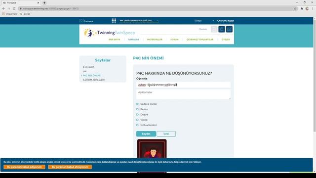 Öğrenciler TwinSpace'de neler yapabilir? смотреть онлайн