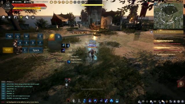 Black Desert - Combo 1 for beginner - Awakening at lv 56 смотреть онлайн